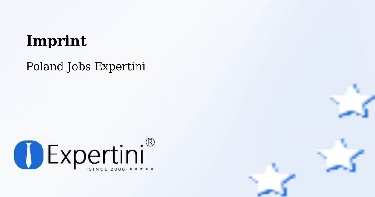 Imprint – Bełżec - Poland Jobs Expertini